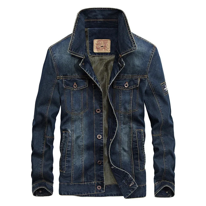 Spring Fashion Top Quality Brand Male Winter Denim Jacket Jeans Jacket Bomber Outwear Coats Plus Size 5XL Waterproof Men's