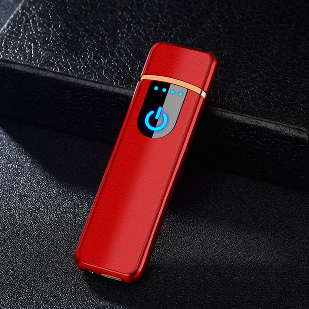 USB Electric Lighters Rechargeable Windproof Touch-sensing Cigarette Lighter Durable Collectible Men Gift Portable E Ziggarte