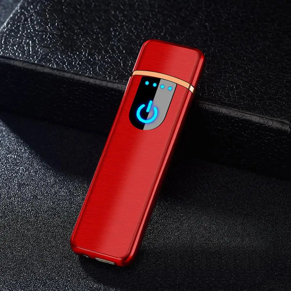 USB Electric Lighters Rechargeable Windproof Touch-sensing Cigarette Lighter Durable Collectible Men Gift Portable E Ziggarte