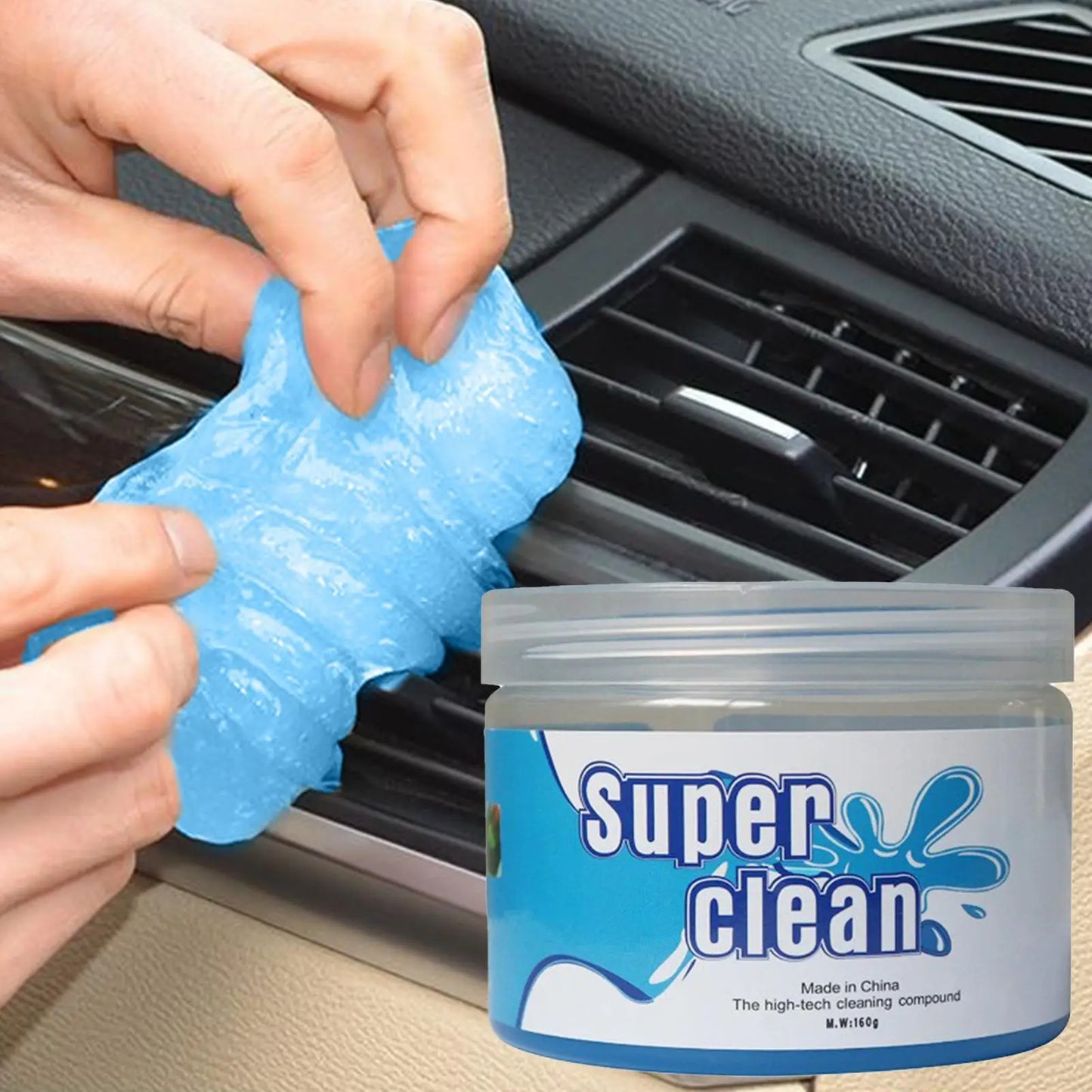 Car Dust Cleaning Gel - Soft Rubber Cleaning Mud for Air Vent Outlet Dashboard Door Window Gaps Keyboard Absorb odors