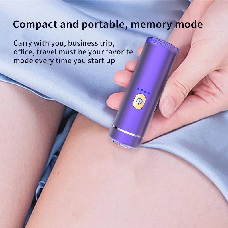 Facial Hair Remover for Women, Eyebrow Trimmer Nose Hair Mini Bikini Razor Precise Shaper, Portable Rechargeable Epilator for Li
