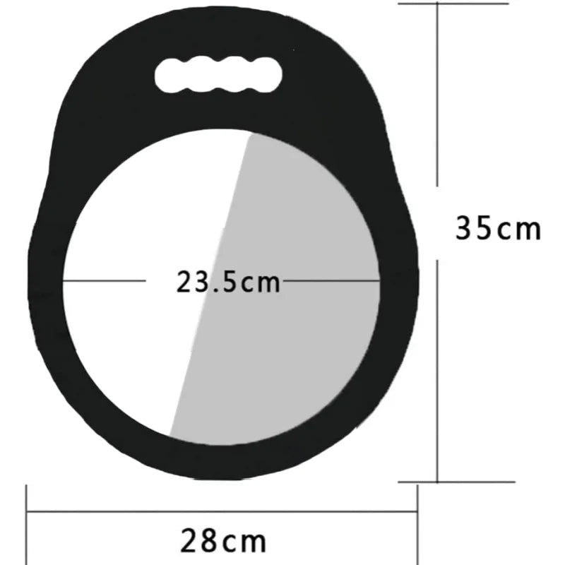 Dual Handle Hairdressing Makeup Mirror Professional Barber Hair Salon Mirror With Foam Frame and for Salon Home Supplies