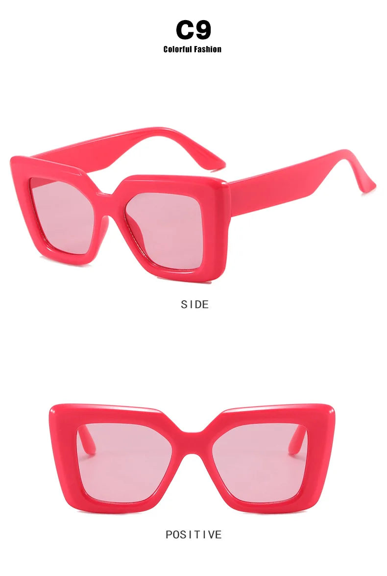 Retro Luxury Oversized Square Anti-Blue Light Glasses Women Men Optical Eyeglasses Trendy Computer Classic Glasses Ladies Lentes