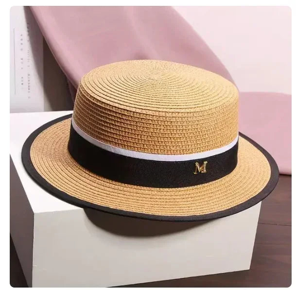 new Summer Hats for Women Wide Brim Casual Beach Sun Hat Women Summer Straw Hat Sunscreen Block UV Protection Panama Bow Cap