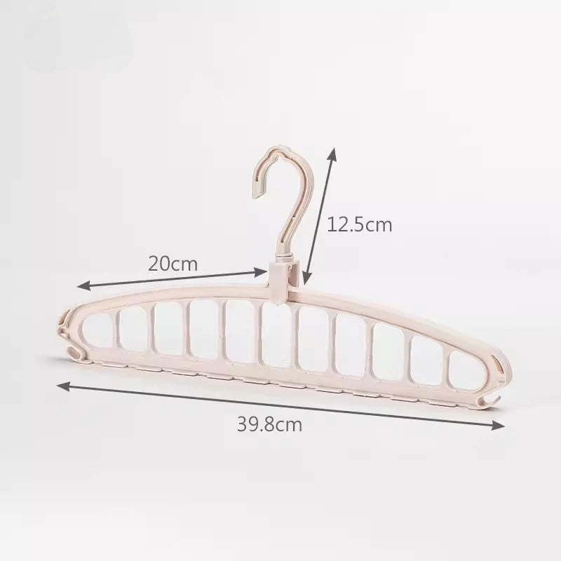Rotating clothes hanger for both horizontal and vertical use,multifunctional clothes hanger,for household clothes drying storage