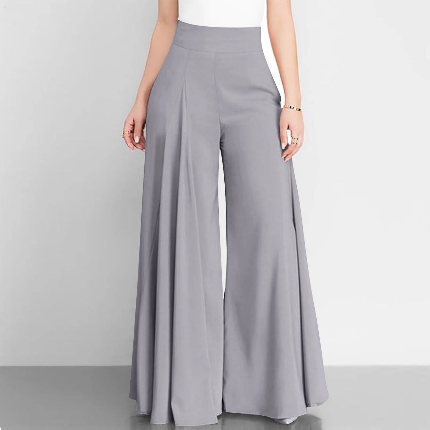 Fashion High Waist Wide Leg Pants For Women Elegant Casual Office Solid Loose Long Pant New Spring Autumn Womens Clothing