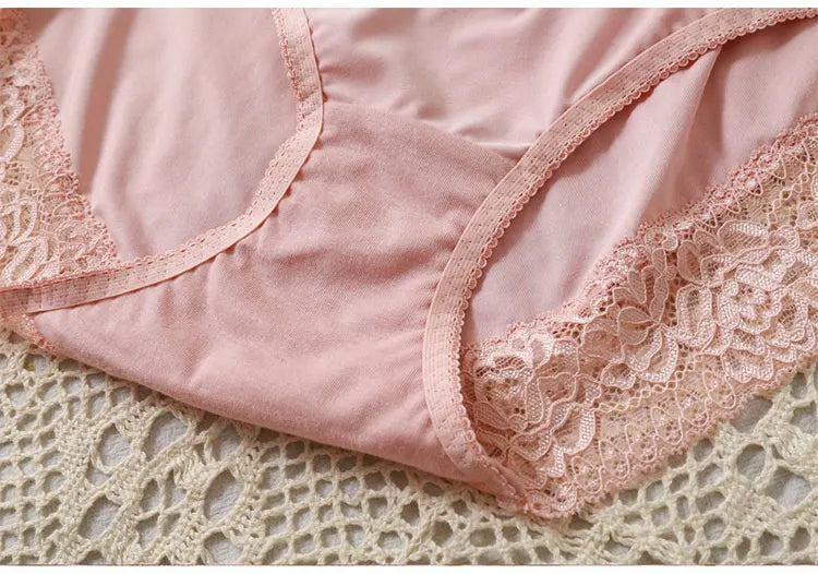 Plus Size Women Panties Sexy Lace Comfortable High Waist Milk Silk Panties for Women Underwear Ladies Briefs of Large Size XXXL