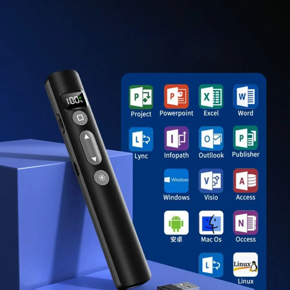 New USB Presentation Clicker ABS 3A Powerpoint Pen Portable Durable Slide Advancer Pen