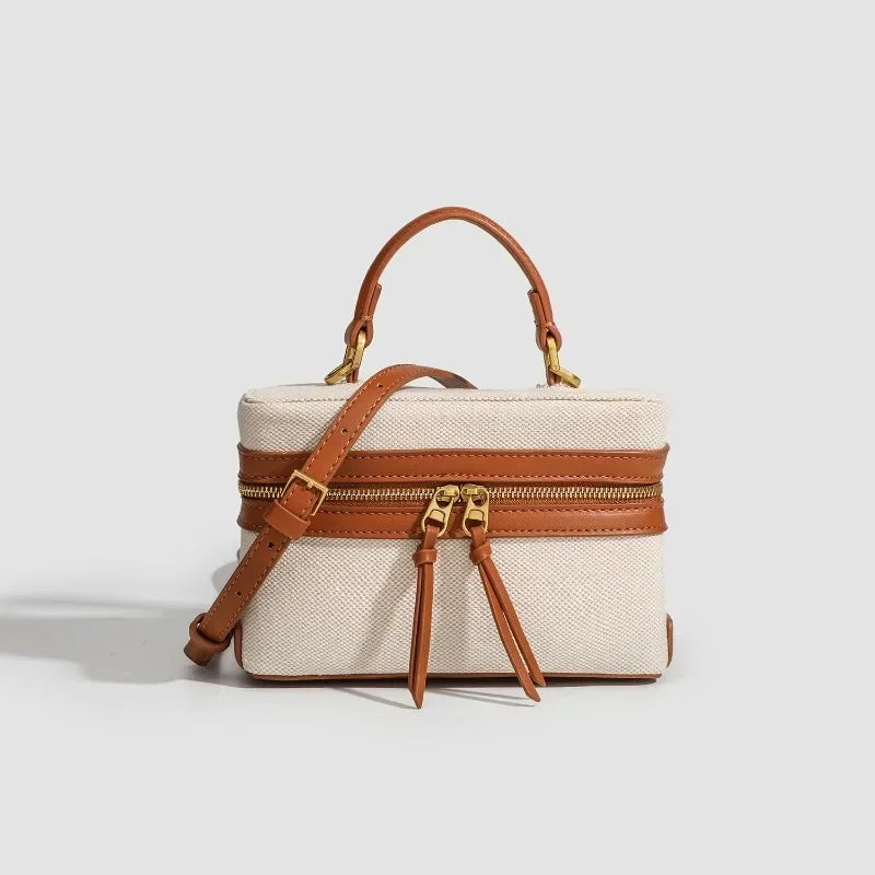 Fashion Box Women Handbags Designer Thick Canvas Shoulder Crossbody Bags Casual Spring and summer Small Purses 2025