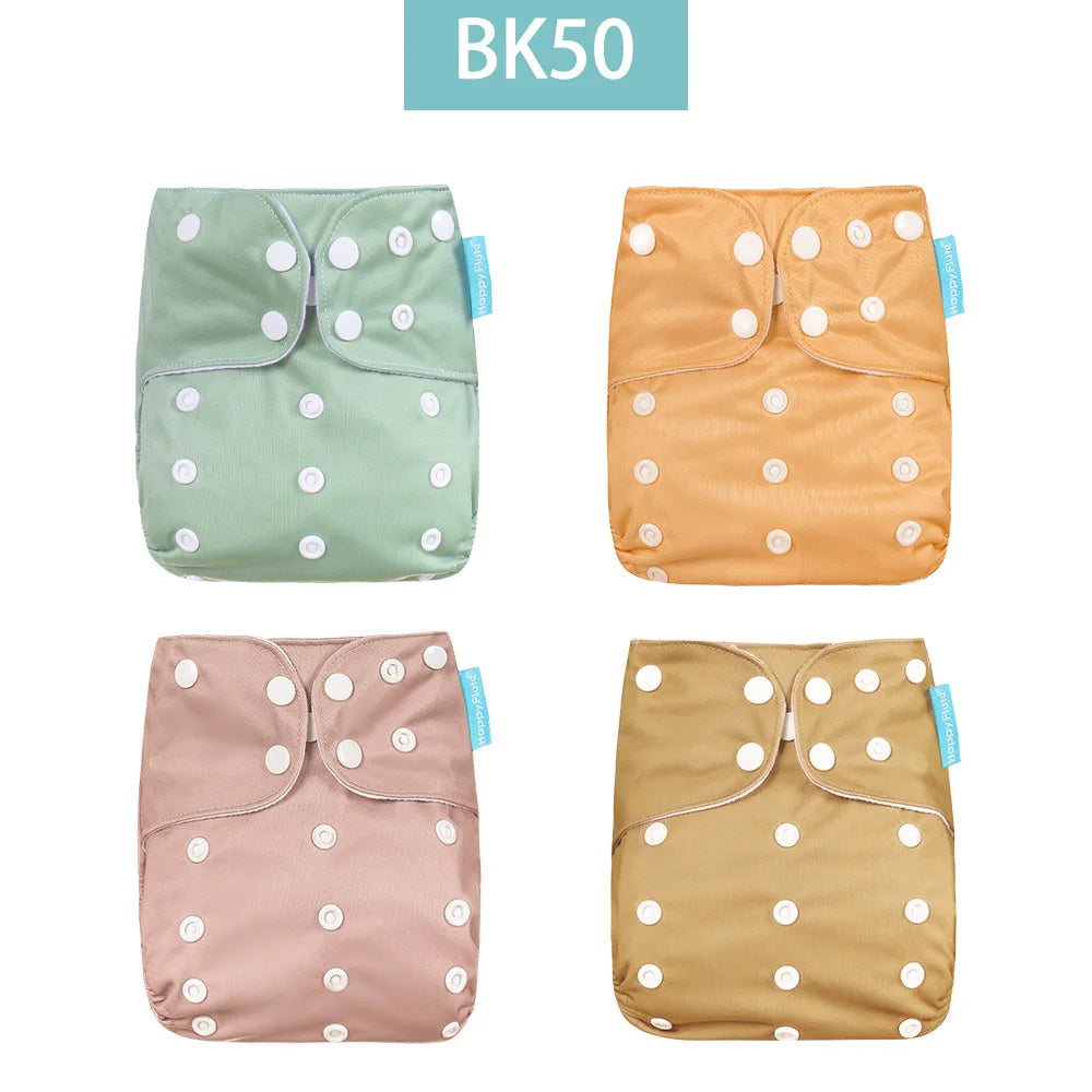 4PCS Baby Waterproof Nappies Cute Underwears Reusable Newborn Cloth Diaper Soft Ecological Toddler Training Pants For Boys Girls