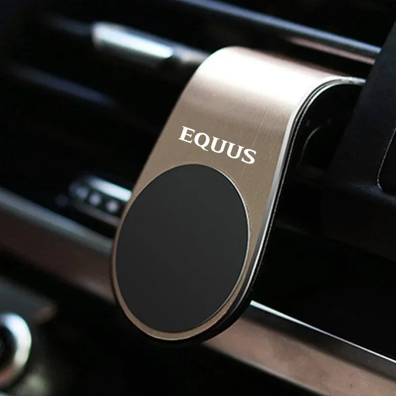 360° Metal Magnet Phone Stand Car Phone Holder Metal Holder Air Vent Clip For Hyundai Equus anti slip holder Auto Accessories