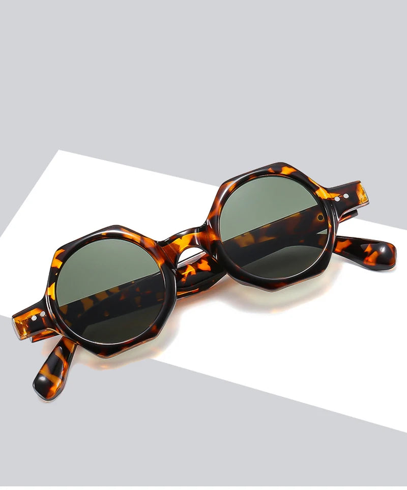 SHAUNA New Polygon Square Sunglasses Women Fashion Candy Color Round Lenses Eyewear Shades UV400 Men Sun Glasses
