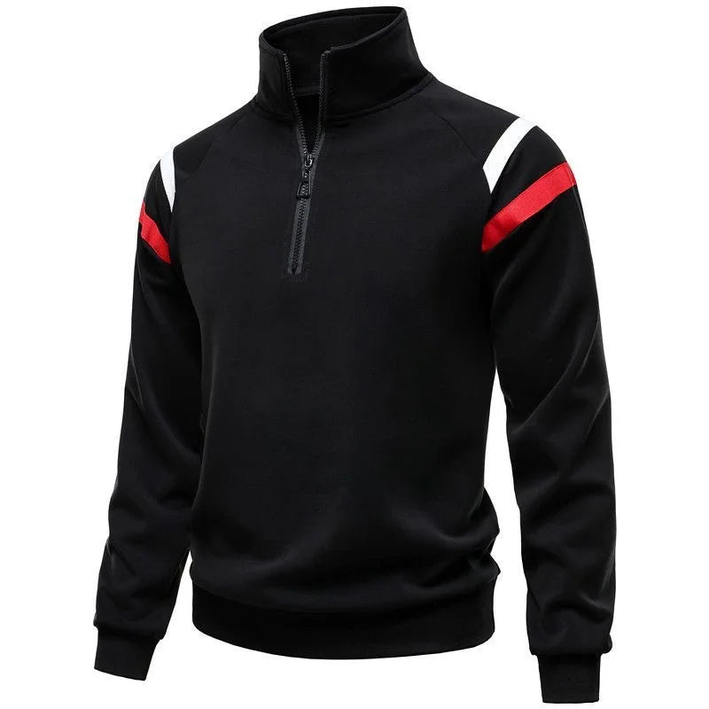 Spring and Autumn New Fashion Trend American Retro Sports Pullover Men's Casual Relaxed Breathable Large Size High-Grade Coat