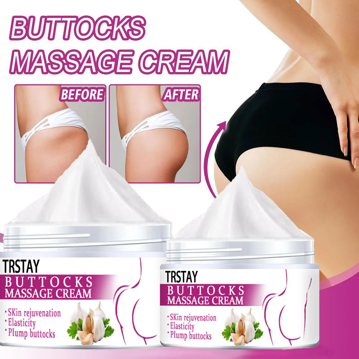 Big Ass Butt Effective Hip Buttock Enlargement Body Massage Products Hip Lift Up Butt  Cream Beauty Buttocks Care
