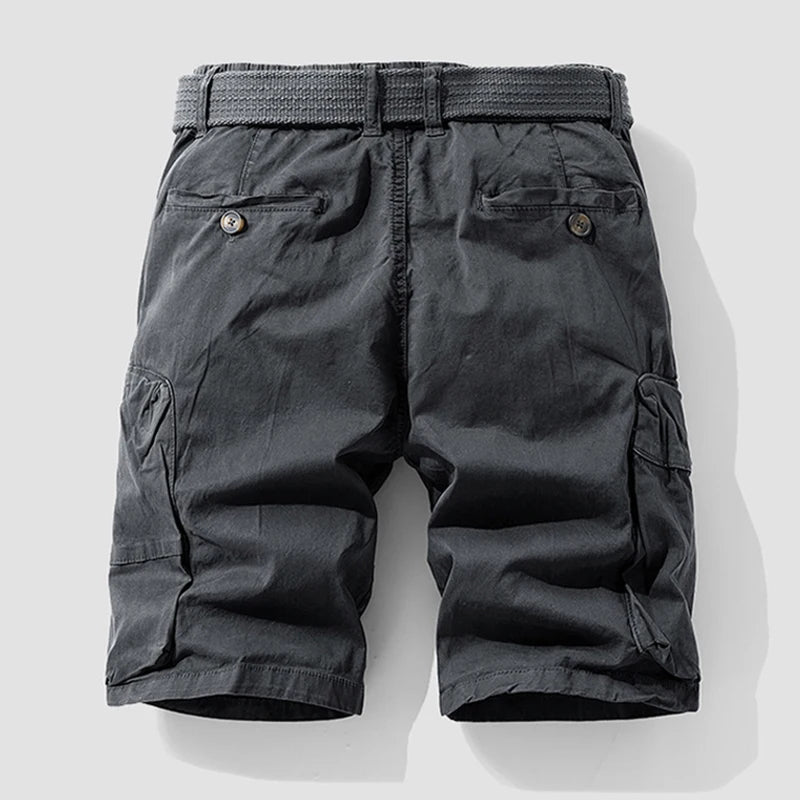 New Summer Men Cargo Shorts Mens Fashion Cotton Beach Multi Pocket Shorts Man Spring Casual Joggers Shorts Male Dropshipping