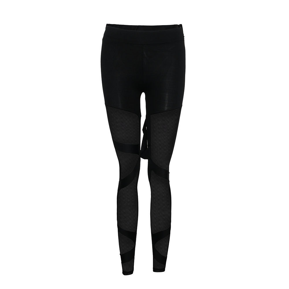 Women Fashion Fitness Slim Push Up Leggings High Elasticity Spliced Grenadine Leggings Gym Active Pants Elastic Trousers Jegging