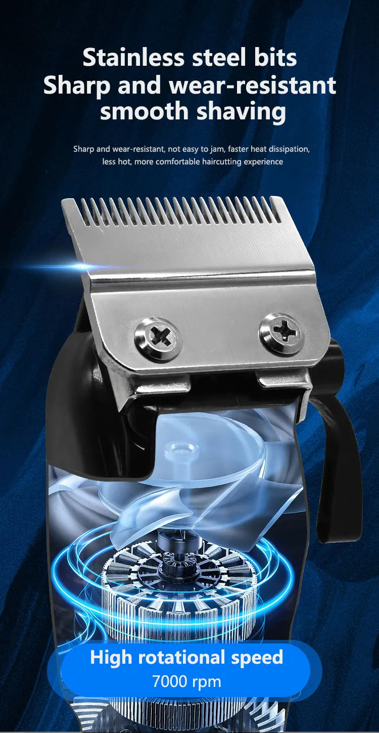 Professional Barber Clippers Electric Cutter Hair Cutting Clipper for Haircut Beard Shaver Barbershop OEM/OEM Mens Shaver Gifts