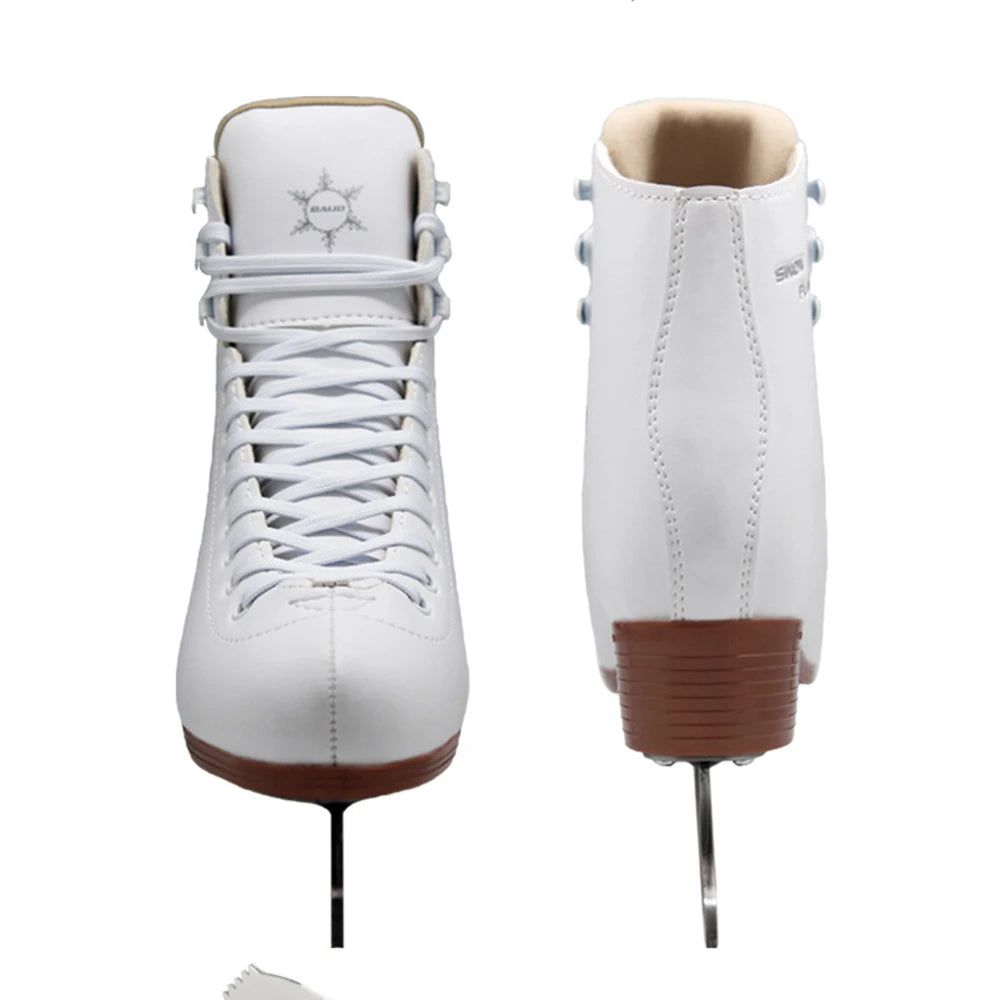 Ice Skate Tricks Shoes Adult Child Leather Ice Blade Skates Professional Flower Knife Ice Hockey Knife Real Ice Skateing ID01