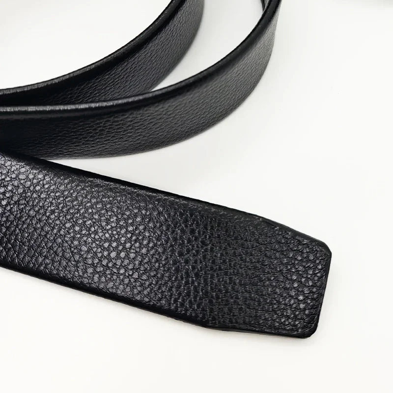 Men's Business Luxury Belt Jeans Automatic Adjustable Alloy Buckle Men PU Leather Waist Straps Belts
