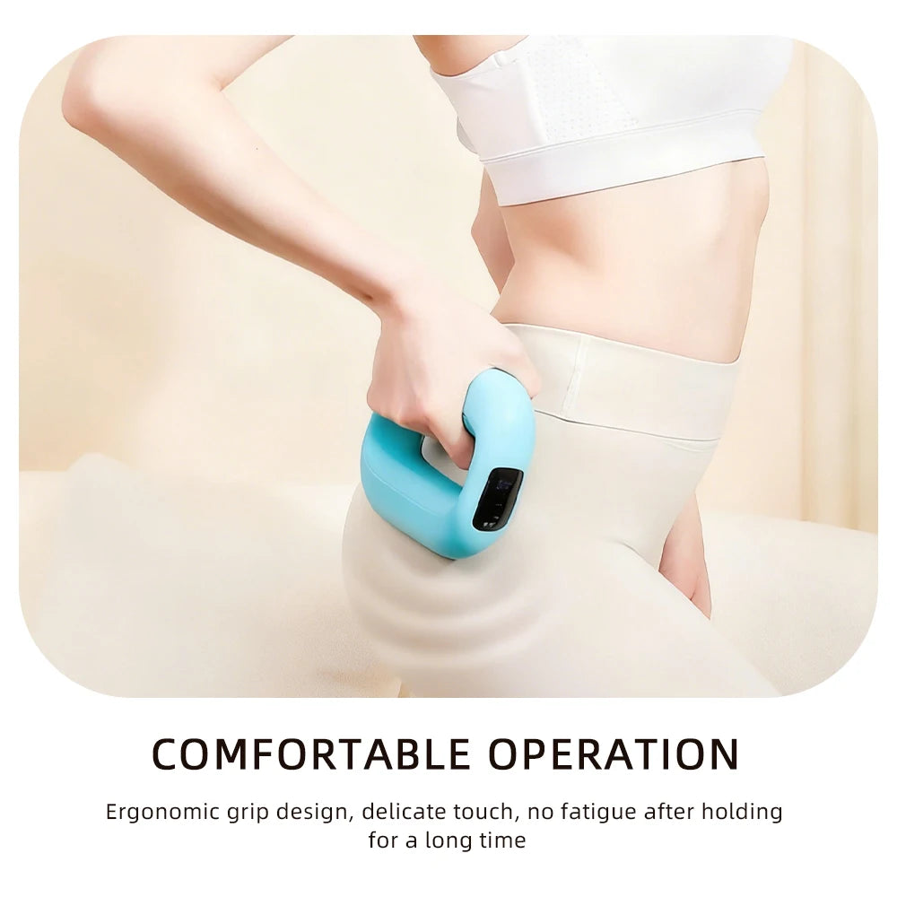 Electric Body Vibration Fascia Ring Fitness Massage Ring Body Shaping Massager Abdomen Belly Waist Deep Tissue Massage Device