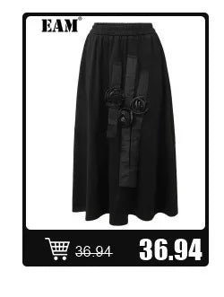 [EAM] Black Printed Back Zipper Sweatshirt New Round Neck Long Sleeve Women Big Size Fashion Tide Spring Autumn 2026 1DJ0624