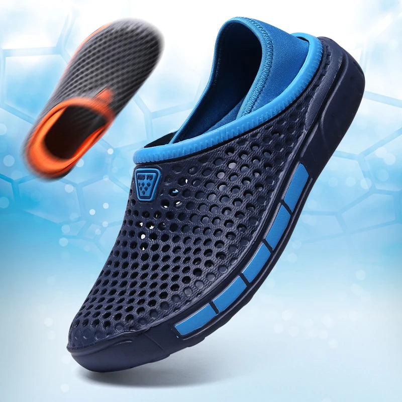 Men Pool Sandals Summer Outdoor Beach Shoes Men Slip on Garden Clogs Water Shower Slippers Unisex Zapatos