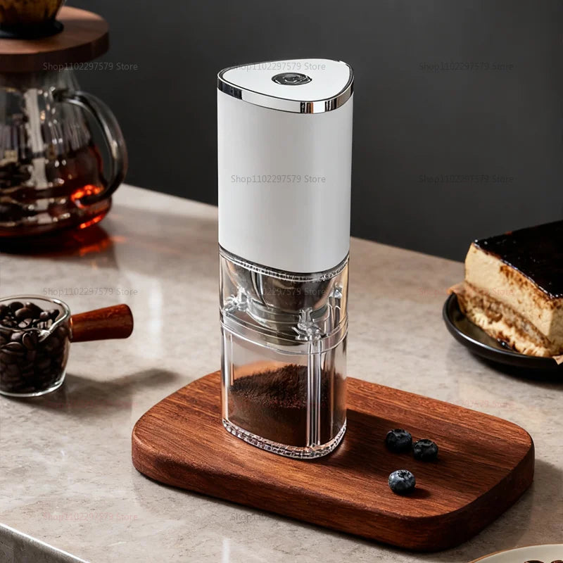 Rechargeable Electric Coffee Grinder Portable Mini Home Coffee Shop Black And White Detachable Cleaning Coffee Bean Grinder