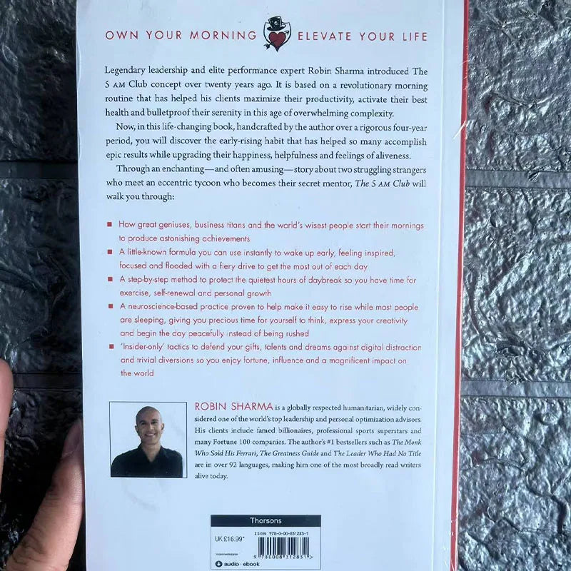 Robin Sharma's 5AM Club Provides You with English Books To Improve Your Life Tomorrow. English Books Book Books