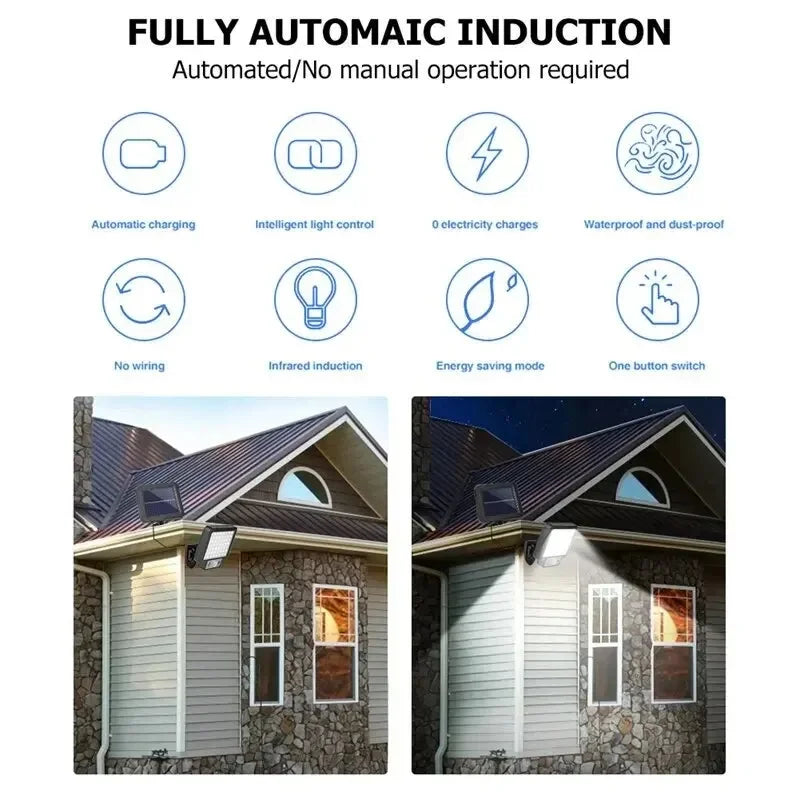 Solar Split Wall Lamp 3 Mode Waterproof Motion Sensor Lamps Garden Street Lighting Solar Lamp For Garage Security Wall Light