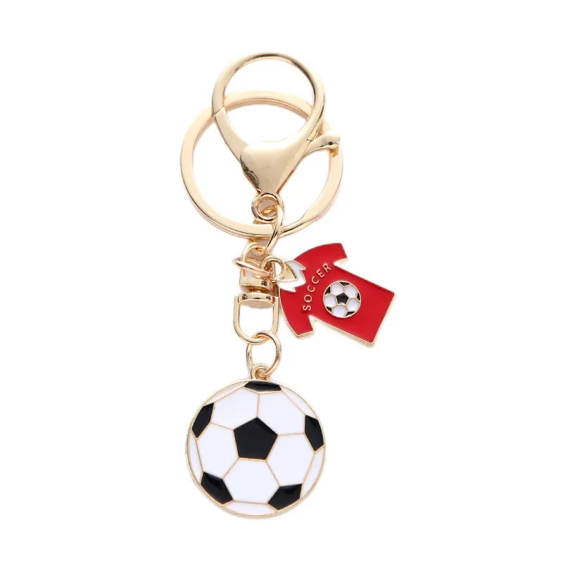 Football Souvenir Key Chain Soccer Fans Keychain Bag Pendant Key Ring Men Boyfriend Gift Accessories World Cup European Cup