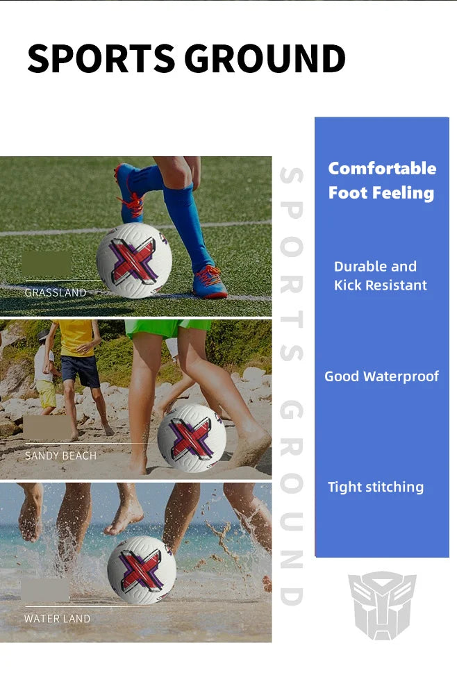 Soccer Balls Official Size 5 PU Material Seamless Match Training Football Goal Team Outdoor Professional Functional Training
