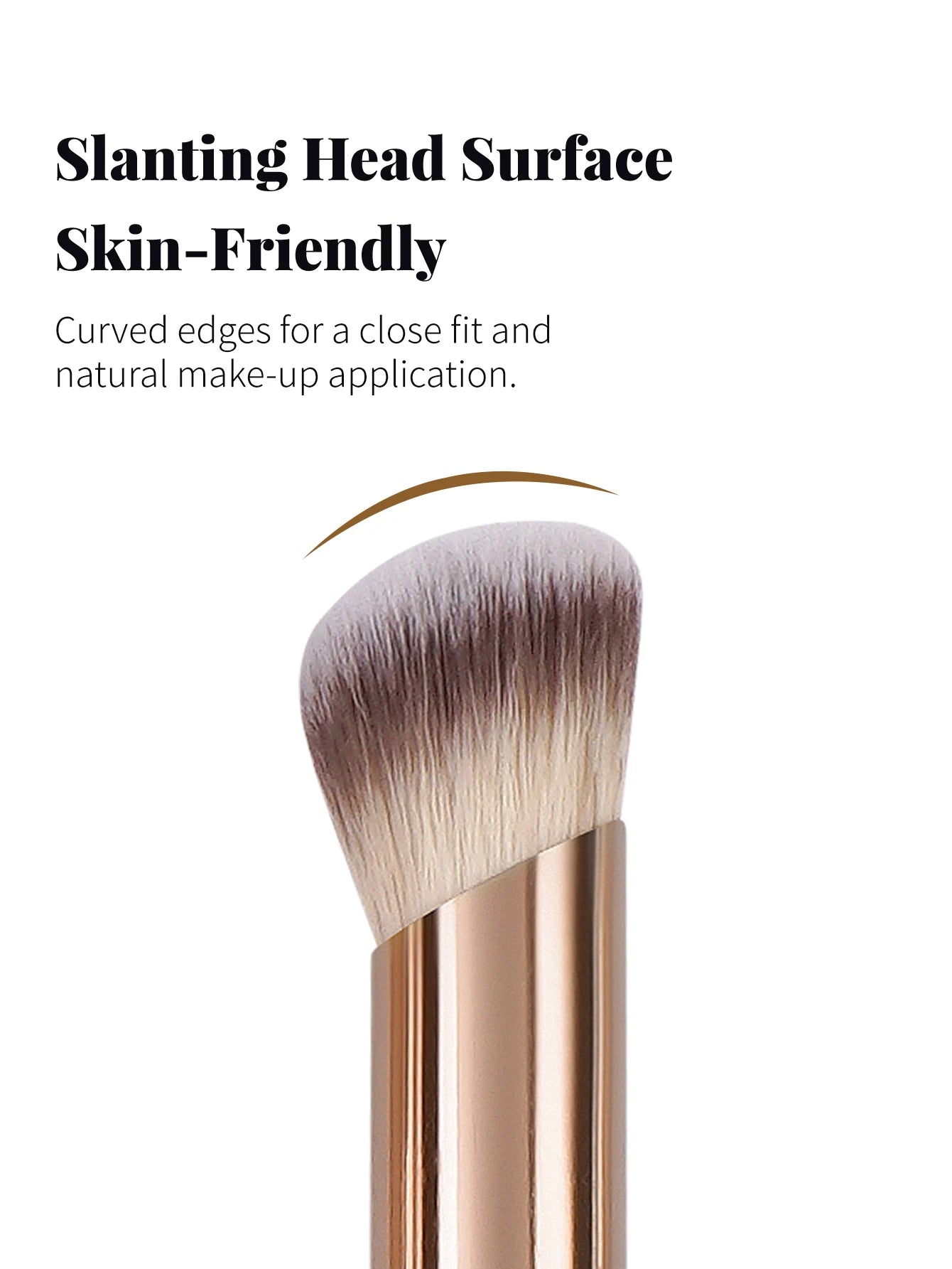 MAANGE 5 Pcs Makeup Brushes Powder Blusher Brush Foundation Makeup Brush Contour Brush Portable For Travel Valentine's Day Gift