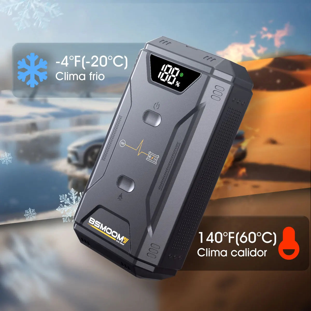 Professional Car Battery Starter Power Bank 5000A Jump Starter Portable 12V Car Battery Booster with 150PSI Air Pump