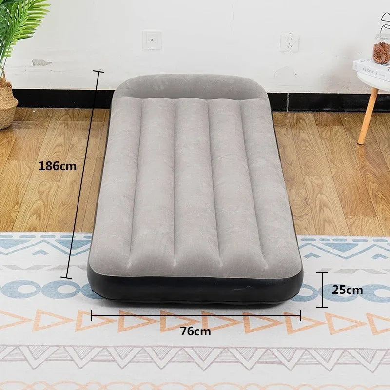 Indoor Inflatable Mattress Portable Foldable Storage 1-2 Person Air Cushion Bed For Family Camping Travel Floor Tent Thick Mat