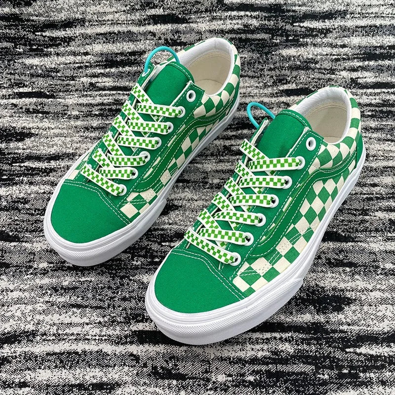1 Pair Checkered Grid Shoelaces Super Quality Flat Shoe laces Shoelaces for Athletic Running Sneakers Shoes Boot Strings
