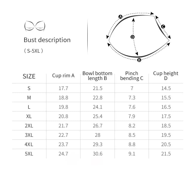 Plus Size Lingerie for Large Busts  Minimizing Anti-Sag Gathering Breathable Underwired Big Cup Size B C D E F 38 40 42 44 46 48