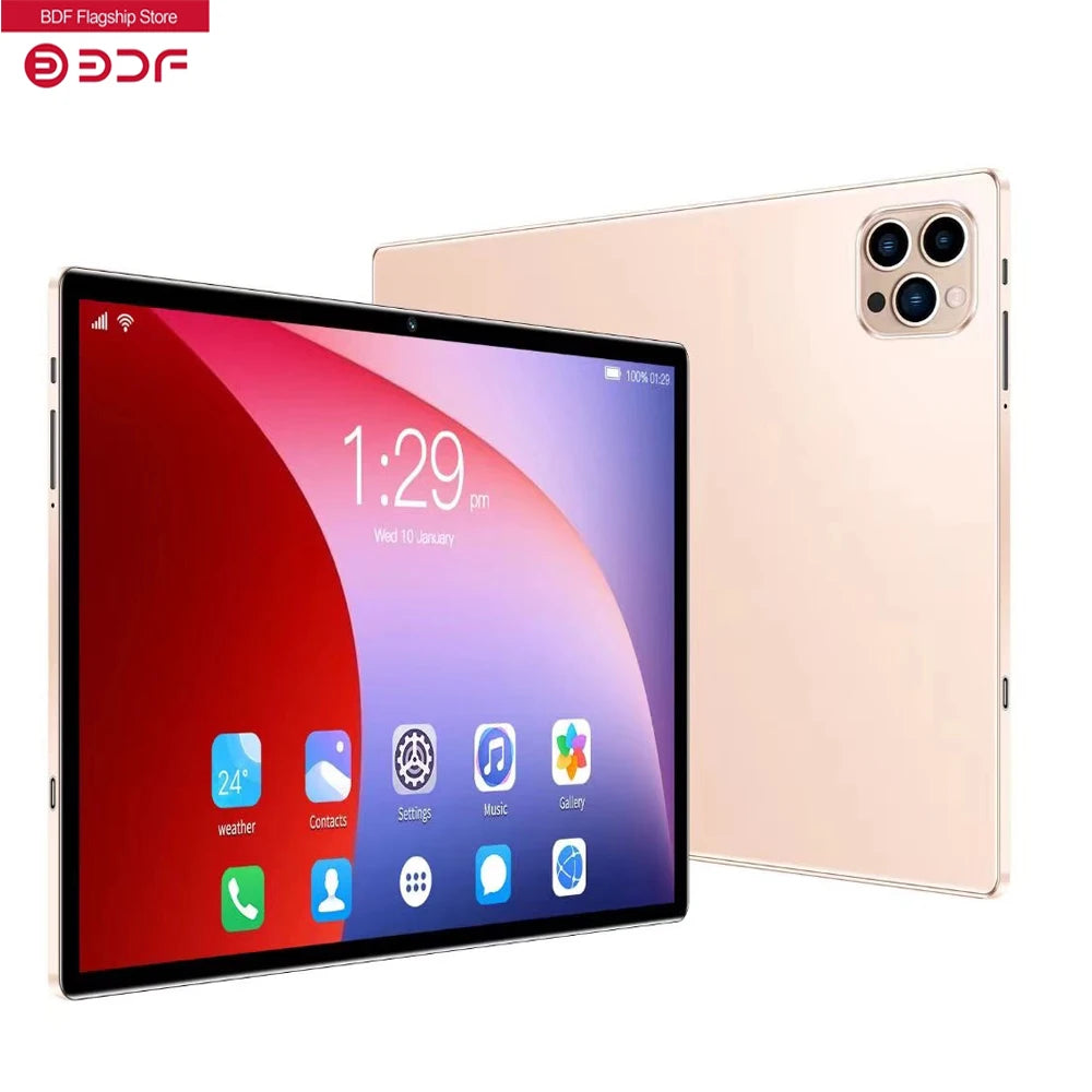 P37 10.1 Inch 8GB RAM 64GB ROM Android 13 Support 4G GSM Internet WiFi Internet BT Global Version Tablet PC