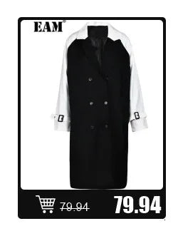 [EAM] Black Printed Back Zipper Sweatshirt New Round Neck Long Sleeve Women Big Size Fashion Tide Spring Autumn 2026 1DJ0624