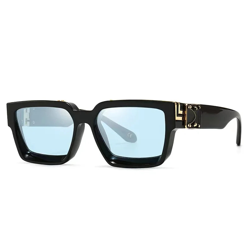 2024 Brand Rectangle Sunglasses Women Men Shades Retro Square Black Sun Glasses Eyewear Trendy Punk Eyeglasses For Male UV400