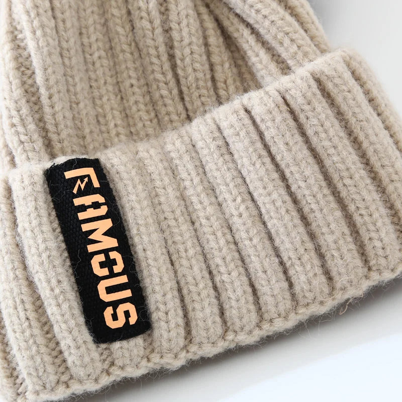 Soft Woolen Knitted Hat For Men Women Solid Color Beanies Autumn Winter Warm Skullies Cap  Crochet Bonnet Unisex Skullcaps gorra