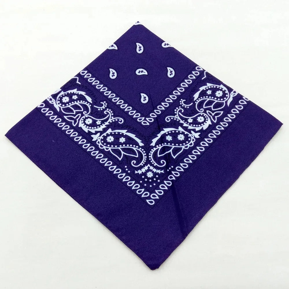 Fashion Hip Hop  Bandana Square Scarf Cowboy Cashew Black Red Paisley Headband Print For Women/Men/Boys/Girls