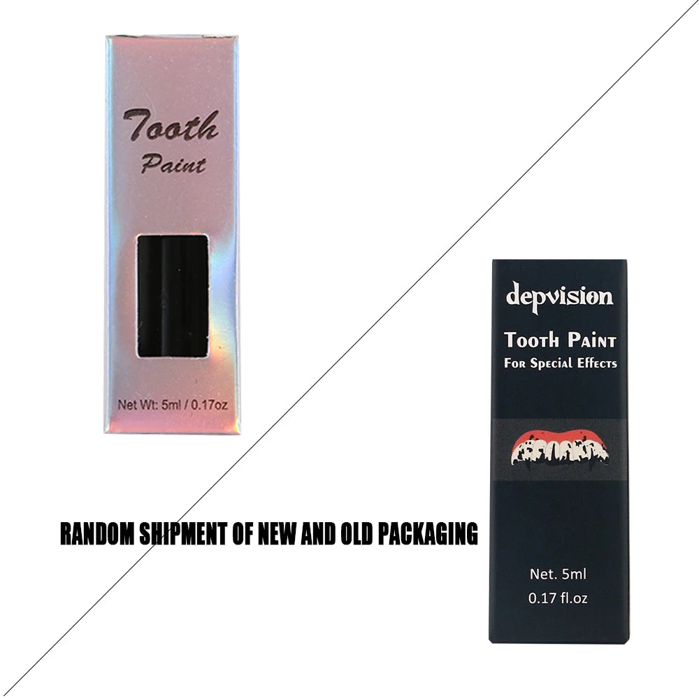 Depvision Tooth Paint Makeup Colorful Non Toxic for Halloween Party Cosplay Cosmetics Pigment