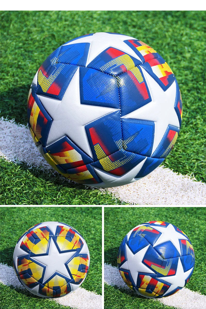Soccer Balls Official Size 5 PU Material Seamless Match Training Football Goal Team Outdoor Professional Functional Training