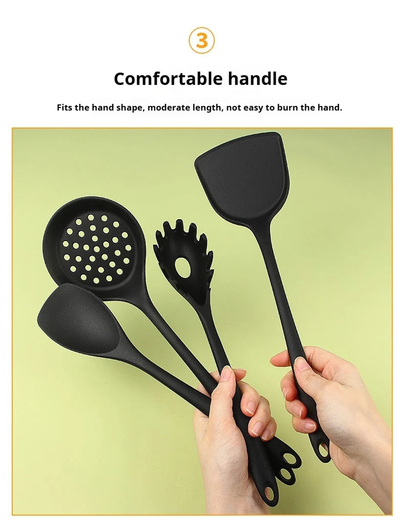 1/4/8pcs Non-Stick Pans Silicone Spatula Soup Ladle Slotted Spoon Cooking Tools for Kitchen Kitchen Utensil