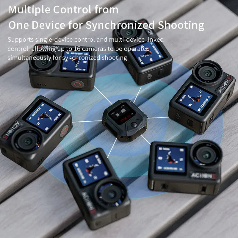 GPS Bluetooth Remote Controller For DJI Osmo Action 6 5 Pro 4 Sport Camera Accessories 25M Wireless Remote Control Wrist Watch