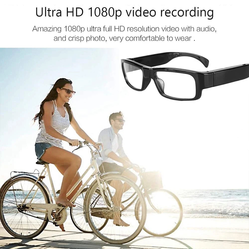New Glasses With 1080P Outdoor Sports Camera Mini Wifi Intelligent Headset Glasses 110 Wide Angle Lens APP Control Action Camera