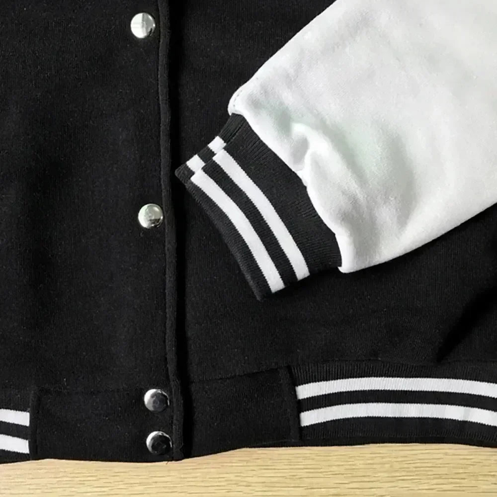 Autumn and Winter New Men's Fashion Buttons Fashion Versatile Multi-color Men's and Women's Streetwear Baseball Jacket