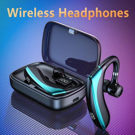 Wireless Bluetooth Headphones With Microphon Earphone ENC Noise Cancelling Handsfree Talking Headset Busines Auriculares Driving