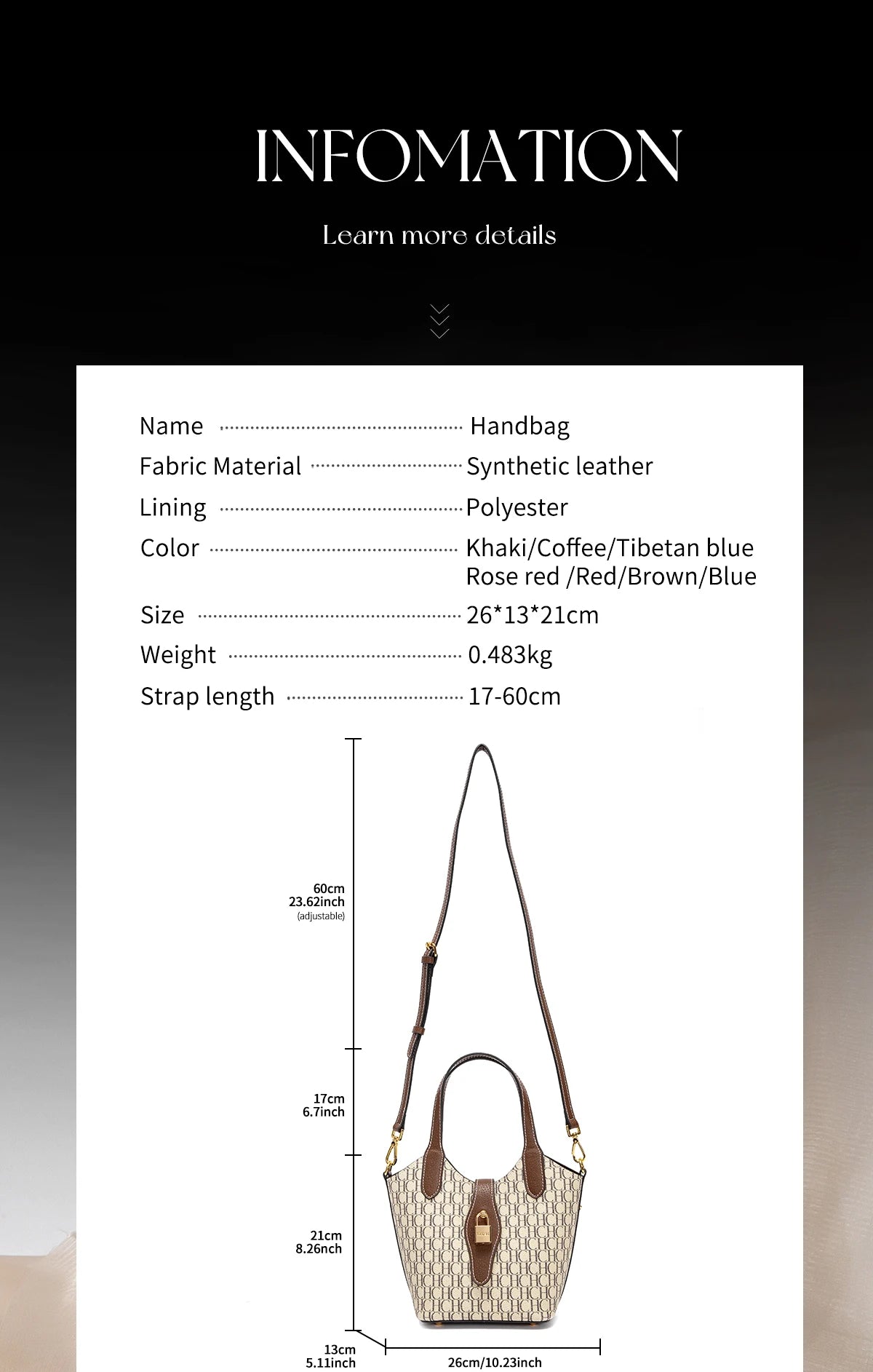 CHCH Women's Handbag Autumn New Collection Simple Women's Vegetable Basket Handbag