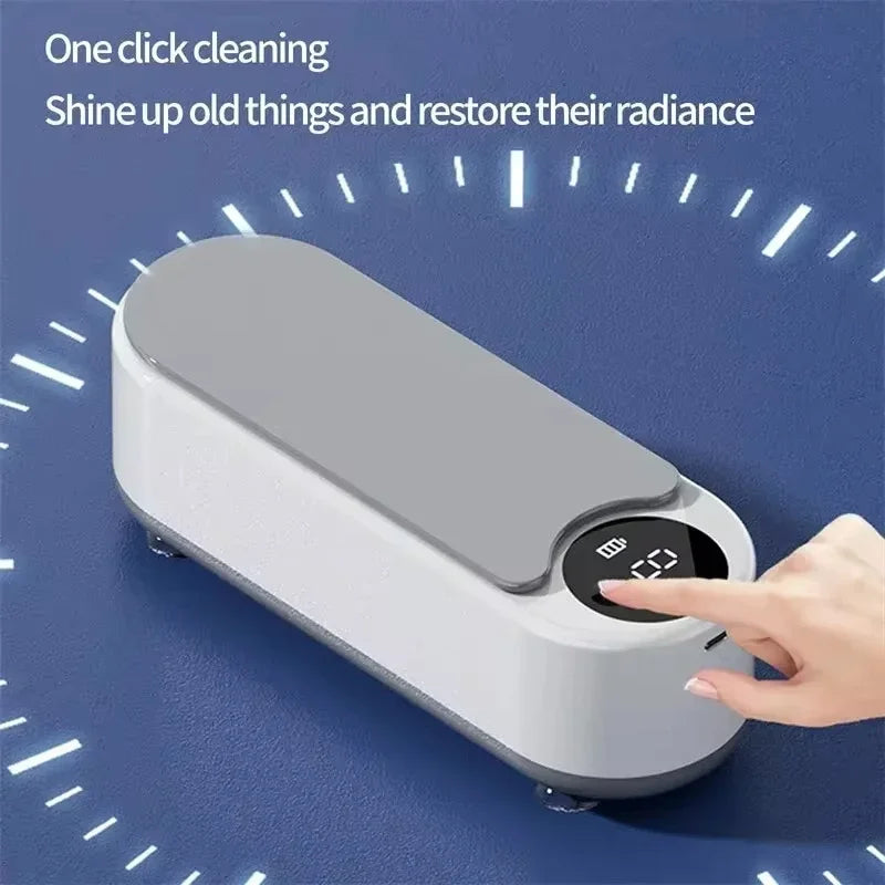 1pc High-frequency Ultrasonic Glasses Cleaner Machine - Wireless Control, Multi-purpose Cleaning For Eyewear And Accessories New